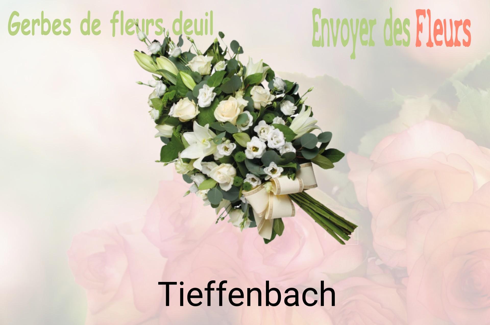 Gerbe de fleurs de deuil livrée à Tieffenbach